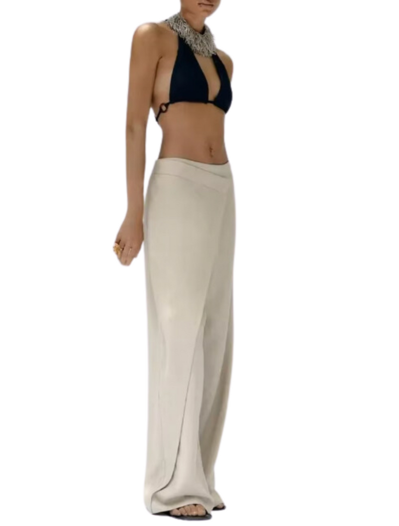 Aveux Linen Asymmetrical Pants