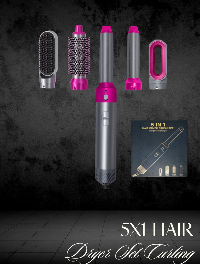 5 in 1 Hair Dryer Set Curling - Le Lys Blanc