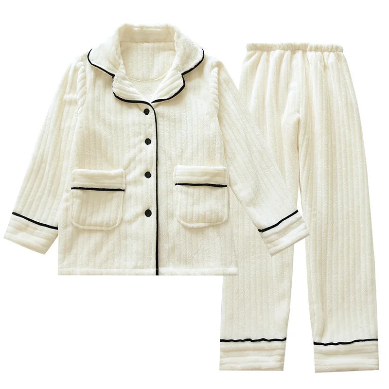 Fleece Luxe Pajama Set - Le Lys Blanc