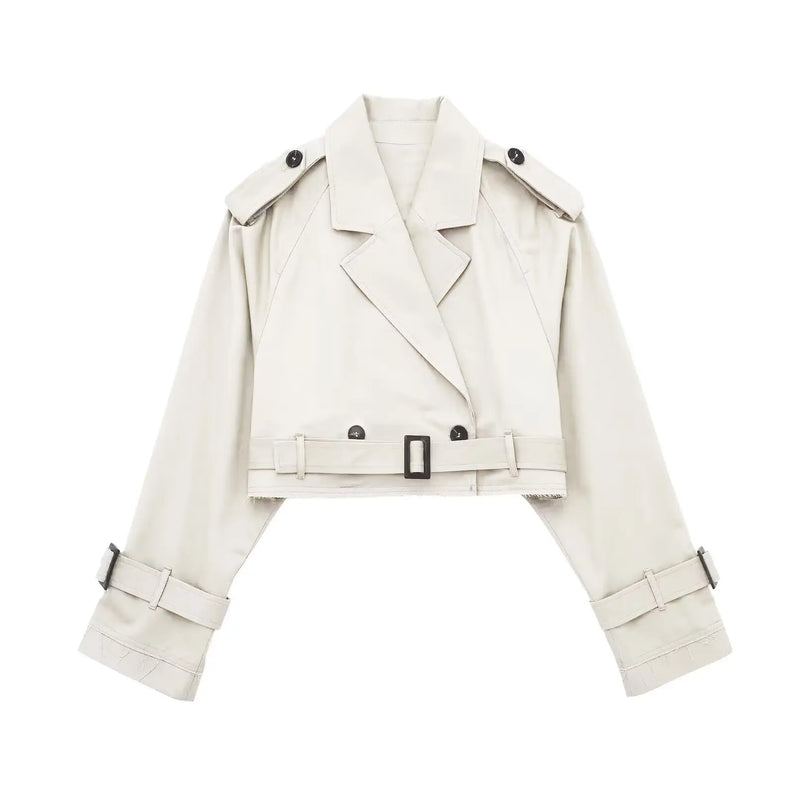 Urban Cropped Trench Jacket