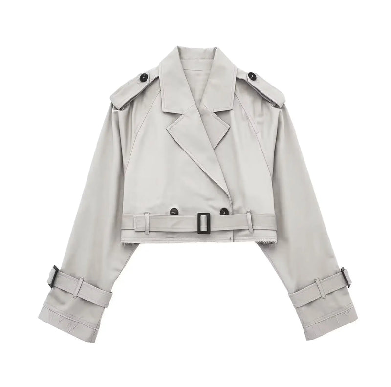 Urban Cropped Trench Jacket