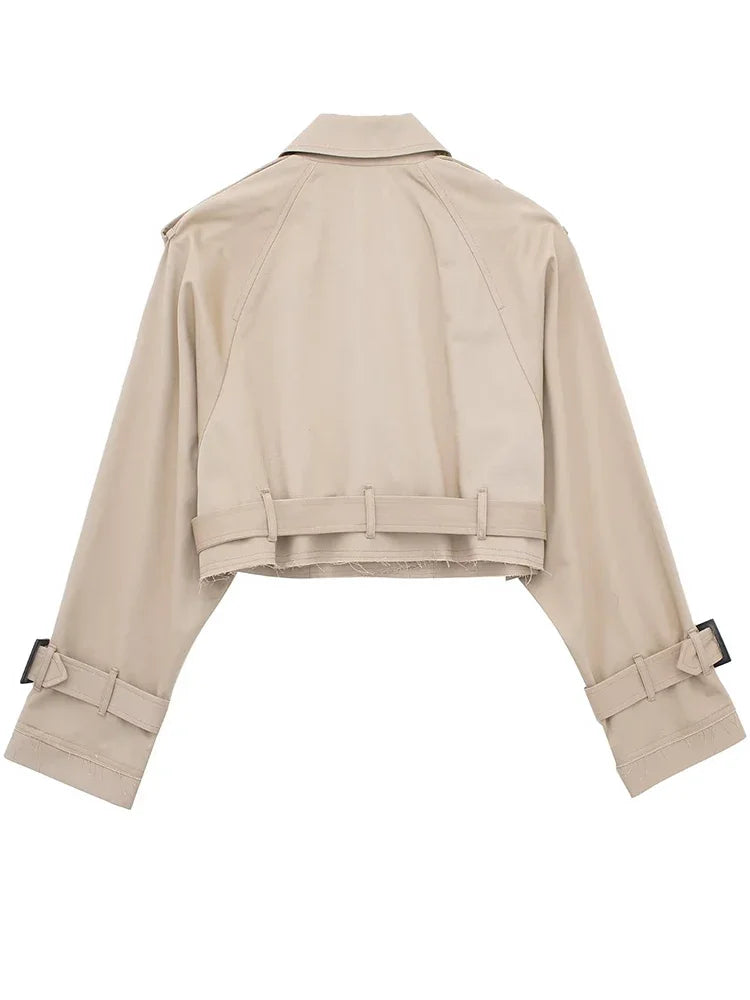 Urban Cropped Trench Jacket