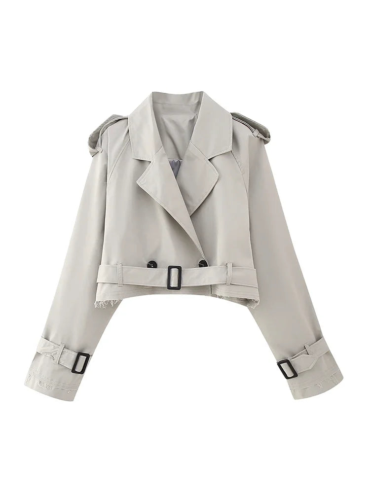 Urban Cropped Trench Jacket