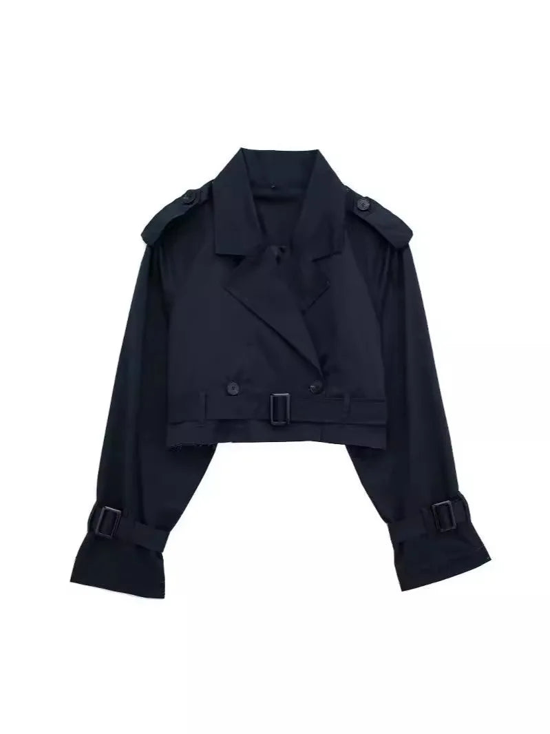 Urban Cropped Trench Jacket