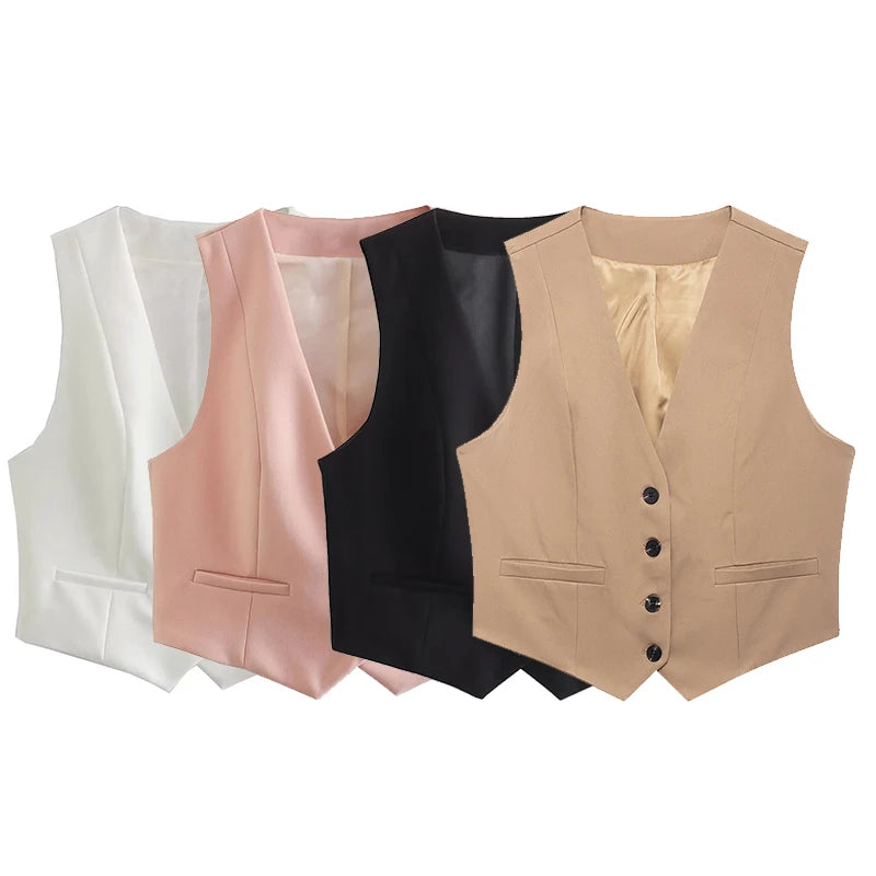 Deep V-Neck Vest Collection