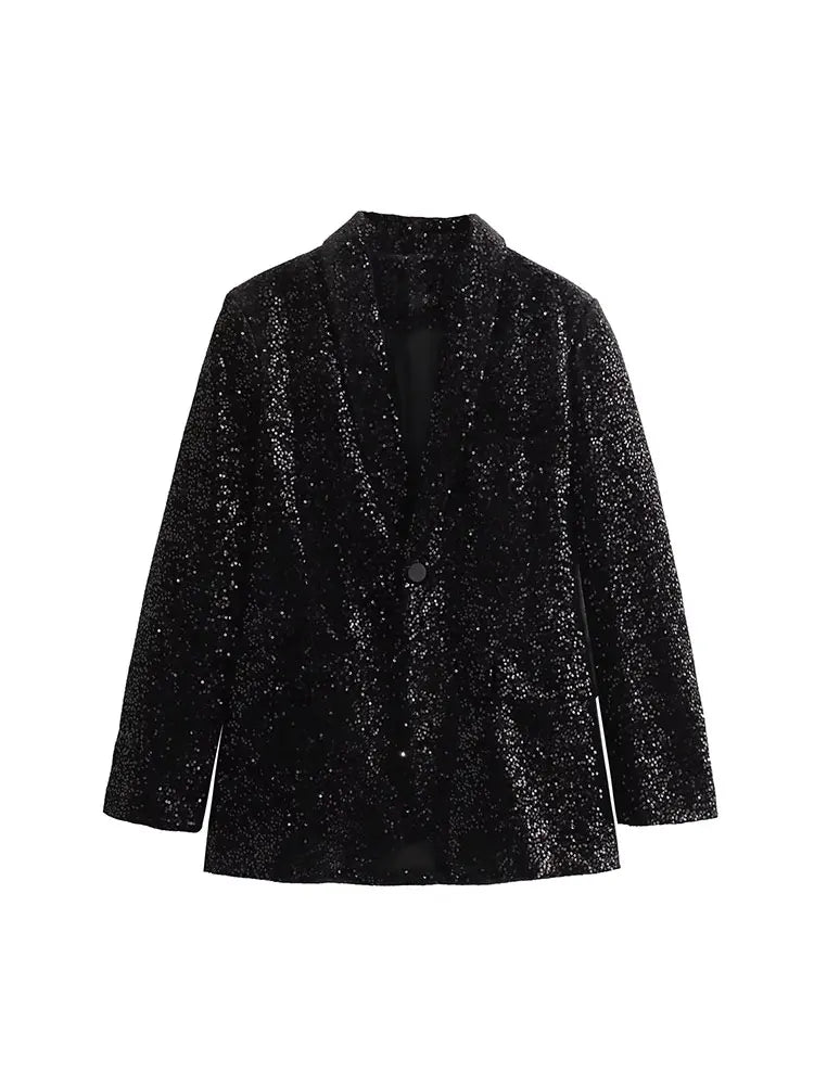 Stellar Sequin Blazer Set