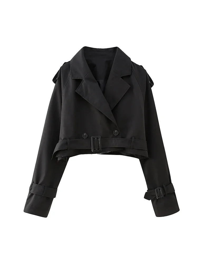 Urban Cropped Trench Jacket