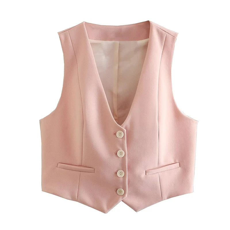 Deep V-Neck Vest Collection