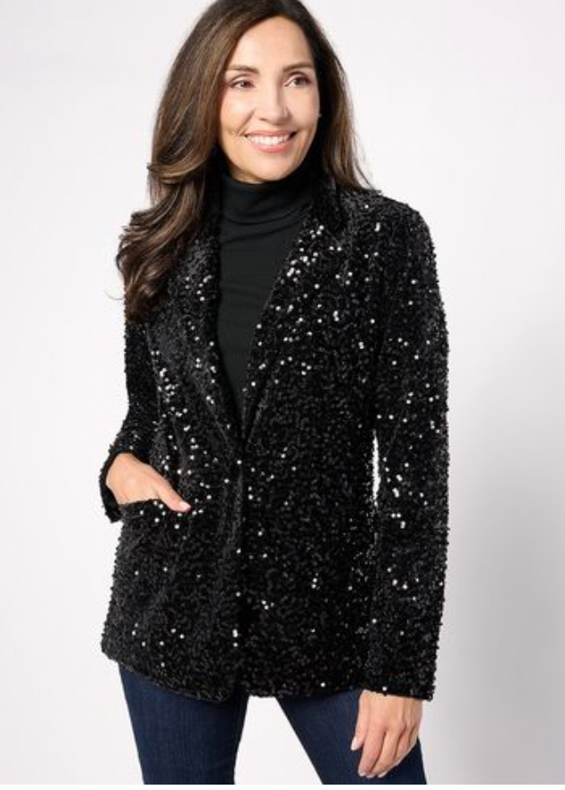 Stellar Sequin Blazer Set