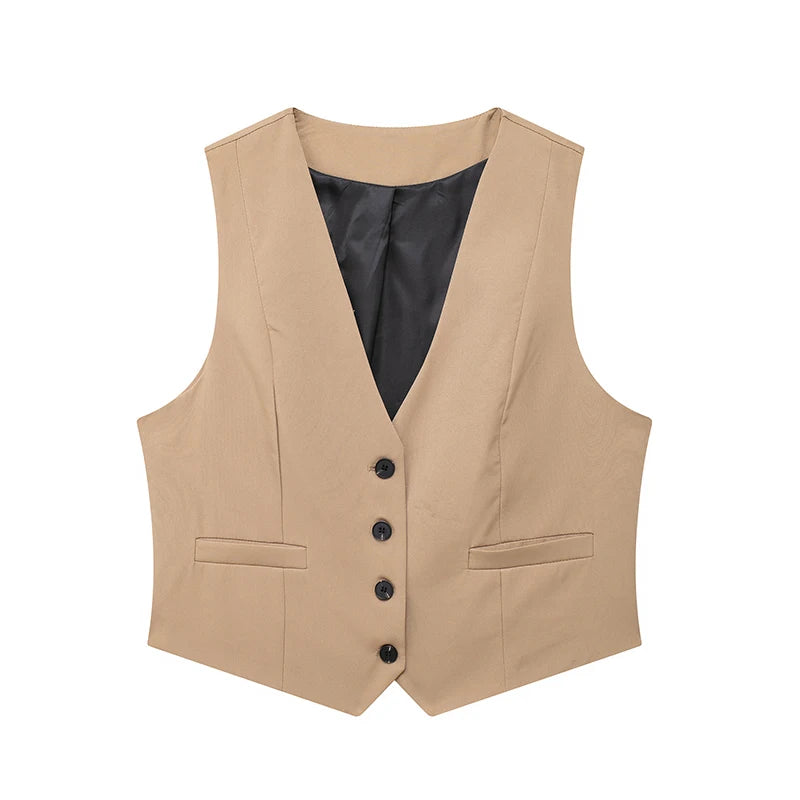 Deep V-Neck Vest Collection