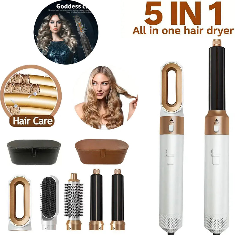 5 in 1 Hair Dryer Set Curling - Le Lys Blanc