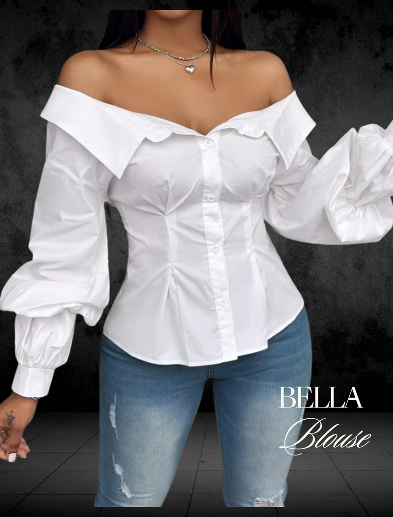 Bella Off-Shoulder Blouse - Le Lys Blanc