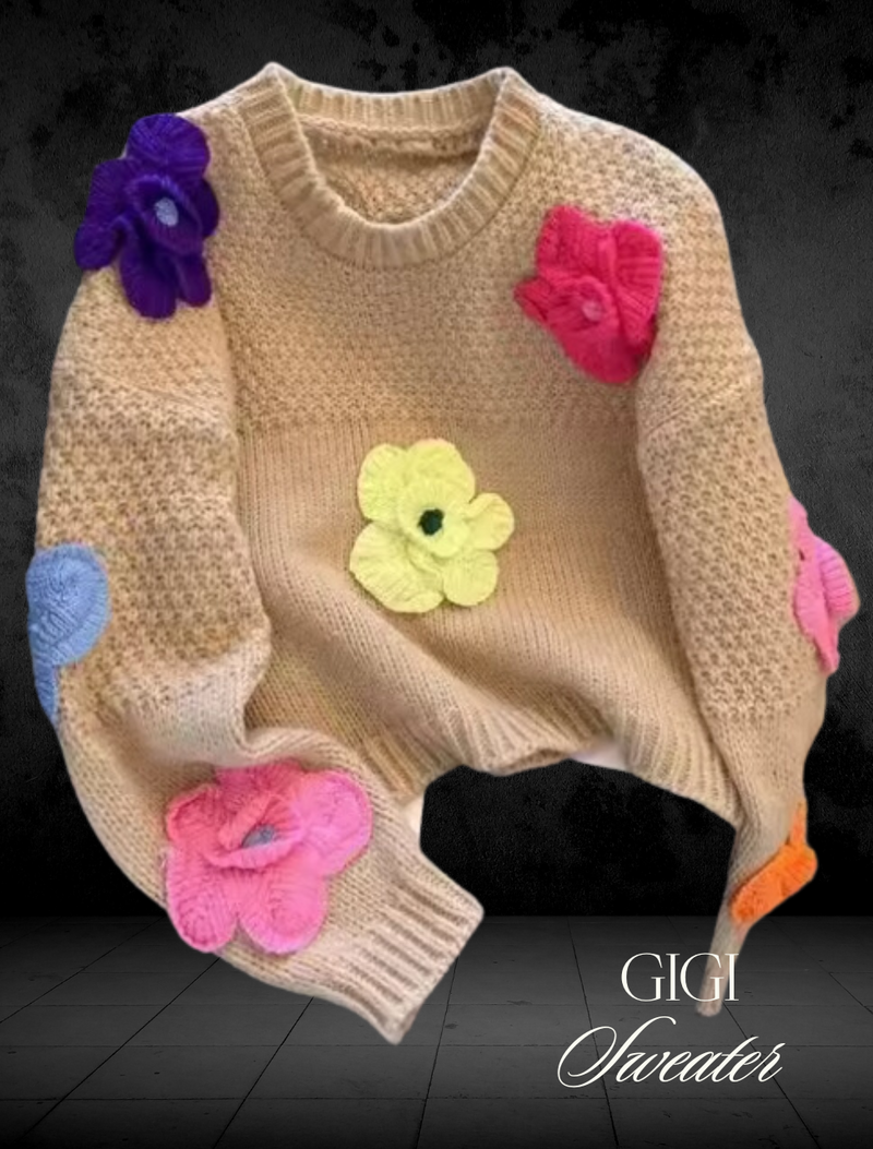 Gigy Flower Pullover - Le Lys Blanc