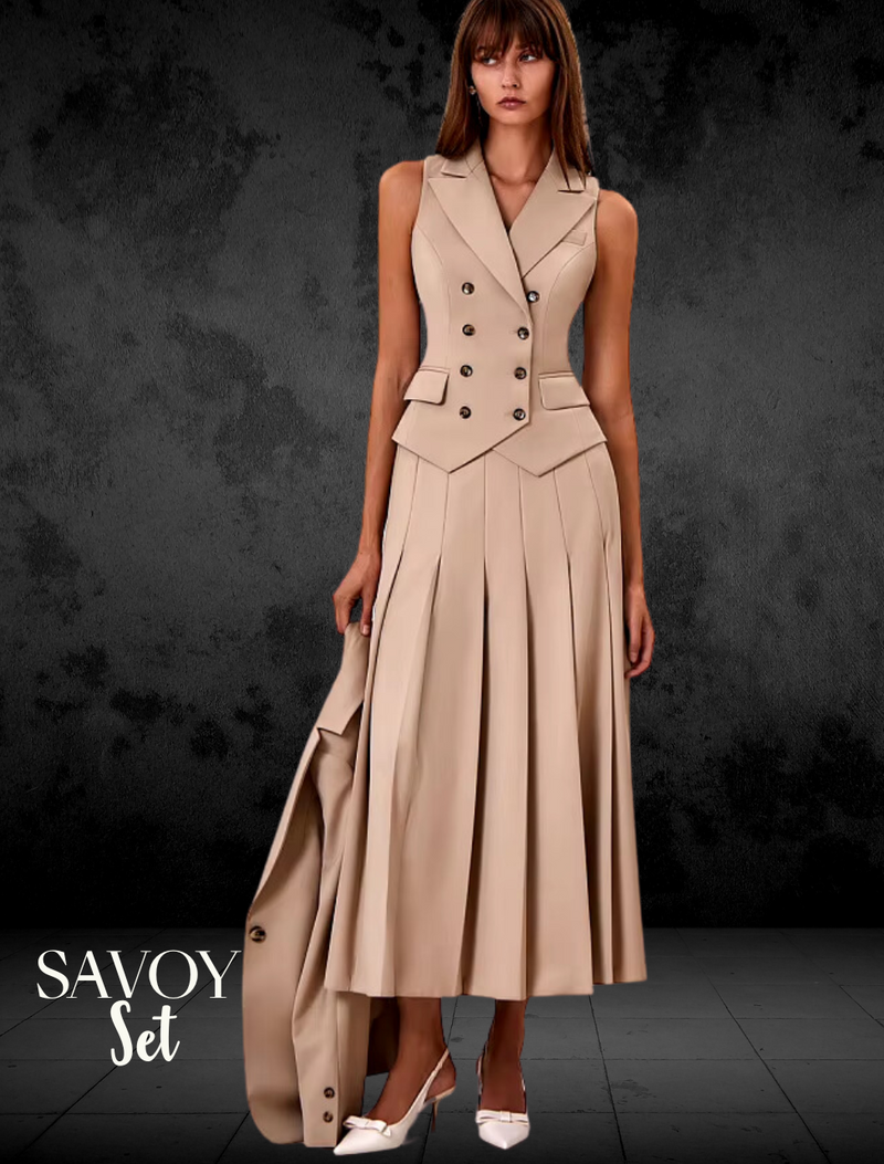 Savoy Pleated Set